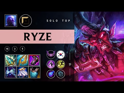 Ryze Top vs Fiora - KR Master Patch 25.24