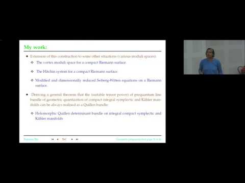 The Quillen Determinant Bundle and  Geometric Quantization of Various Moduli Spaces by Rukmini Dey