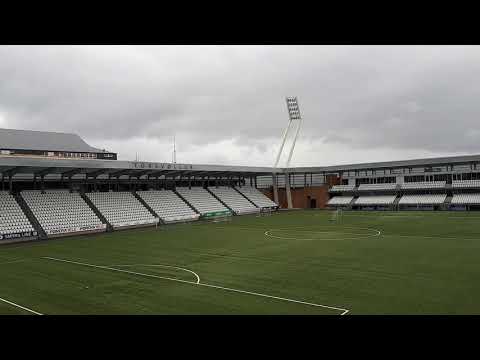 Tórsvøllur stadium in Tórshavn, Faroe Islands. Stadium of the Faroe Islands national football team