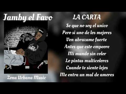Jamby el Favo - La Carta "LETRA"