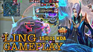 Ling GamepLay Rankgame | EVOS•Arhiisz | MobiLe Legends