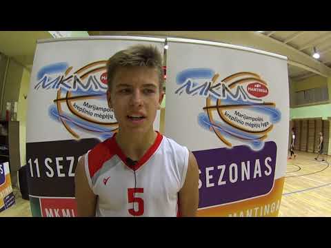Matas Sikarskas ("Marijampolės SC-2005") pasidalino įspūdžiais po debiuto "MKML-Mantinga" čempionate