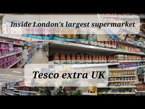 Guia de compras no TESCO EXTRA 🇬🇧 || O maior supermercado do Reino Unido || Compras de mercearia || Preço do Clubcard