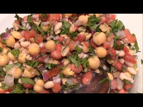 Persian Bean and Pomegranate Salad - Pakistani/Indian Cooking with Atiya