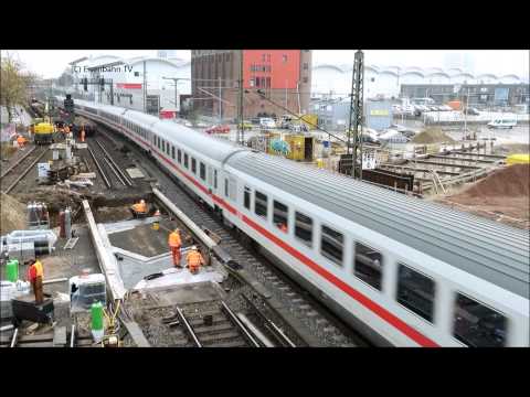 Tandemdurchfahrt der Baureihe 218 bei einer autmatischen Rottenwarnanlage - Eisenbahn TV