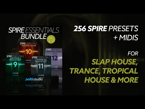 Spire Essentials Bundle (Vols 9-12) (256 Spire Presets, 135 MIDI Files)
