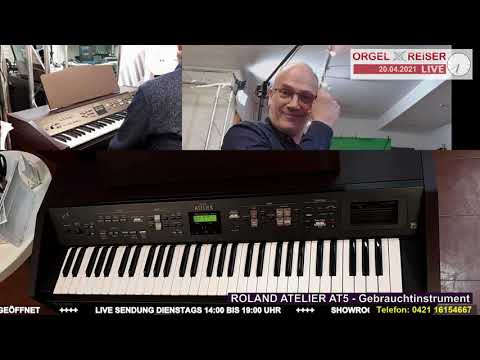 Roland Atelier AT5   Gebraucht Orgel/Keyboard Vorführung mit Steffen Reiser ORGEL-REiSER 04/2021