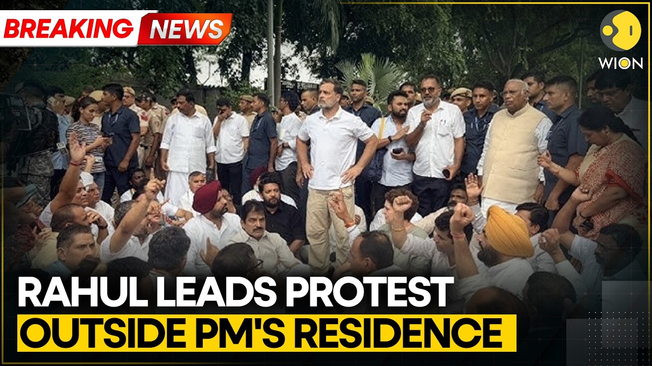 New Delhi: Rahul, Priyanka, Kharge Hold Opposition Protest | WION Breaking