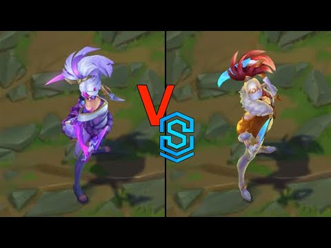 Spirit Blossom Akali VS Prestige K/DA Akali