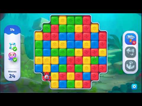 Fishdom Blast Level 14 - NO BOOSTERS GAMEPLAY 🐠 | SKILLGAMING ✔️