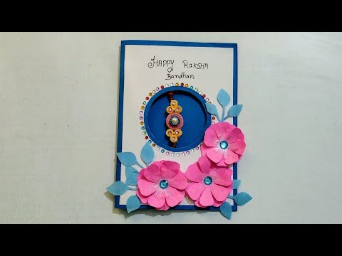 #DIY #rakshabandancard  handmade raksha bandhan greeting card | handmade rakhi with card tutorial