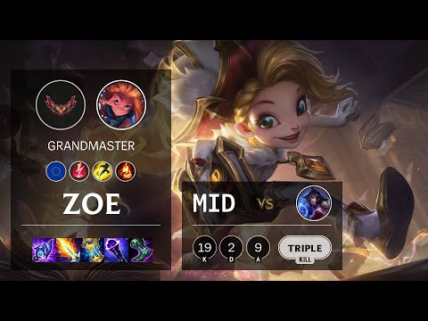 Zoe Mid vs Ahri - EUW Grandmaster Patch 12.5