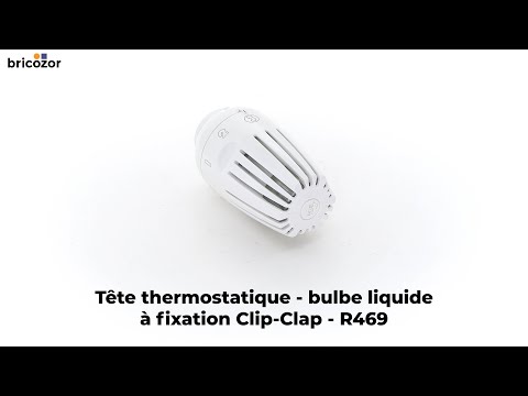 Tête thermostatique - bulbe liquide - à fixation Clip-Clap - R469 GIACOMINI