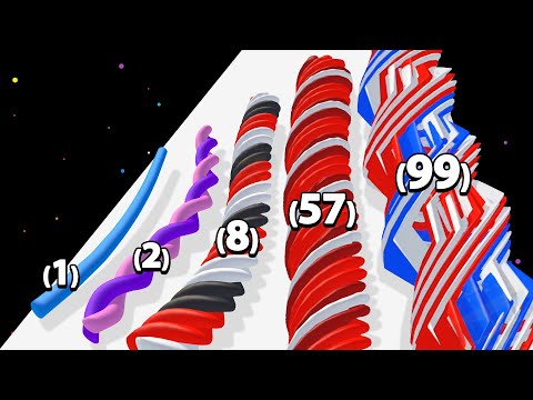 TWISTY ROPE 3D - Colorful ASMR Gameplay (Max Level)