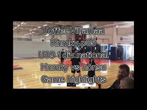 Toffer viljamaa u19 1div national hnmky vs honsu highlights