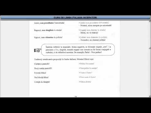 Învață  Italiana Online Curs Incepatori (tema+dictionar) - Lectia 30