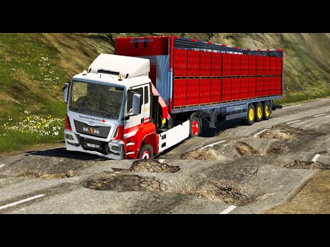Trucks vs Potholes #32 | BeamNG.DRIVE