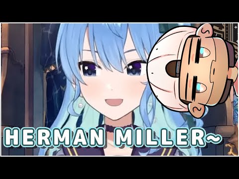 American Streamer Reacts to Suisei's English Pronunciation of "Herman Miller"