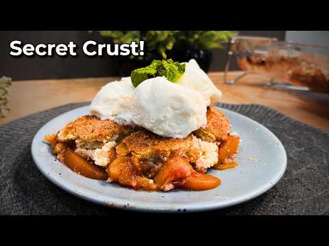 The Ultimate Peach Cobber 🍑 (Flaky Crust & Juicy Peaches)