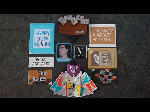 Happy Birthday, Kevin! - A Cardistry Pop-Up Card