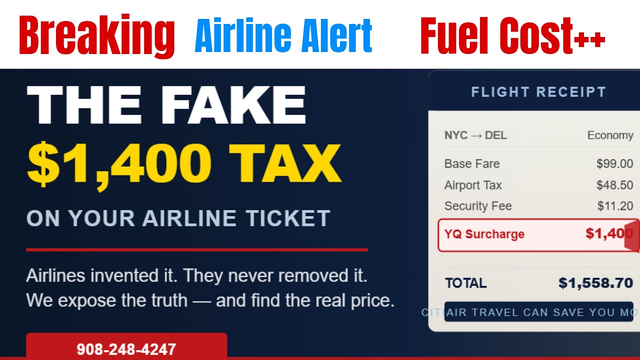 Airlines Are Hiding Hundreds of Dollars in Your Ticket — Here's How (YQ Surcharge Exposed)