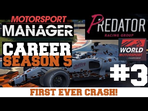 S0503: FIRST EVER CRASH!!! Predator Racing - Motorsport Manager PC