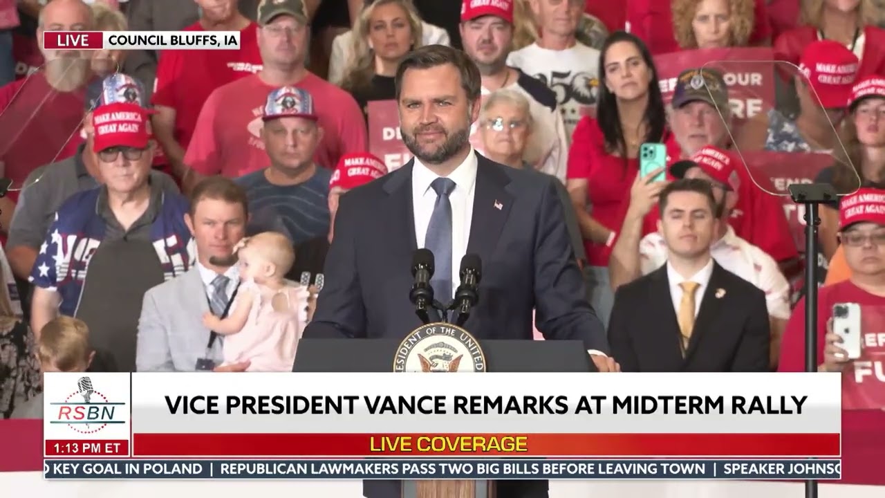 FULL SPEECH: VP Vance Addresses an Excited Iowa Crowd Ahead of Midterm Elections - 09/18/26