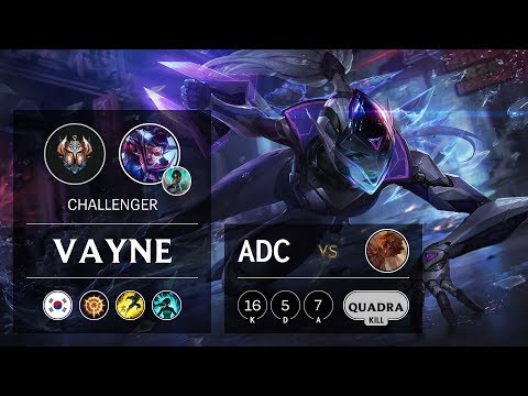 Vayne ADC vs Taliyah - KR Challenger Patch 9.10