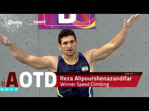 Athlete of the Day - Reza Alipourshenazandifar, Speed Climbing