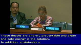 Nozipho Wright's review on SDG 7, Energy at the HLPF 2018: UN Web TV