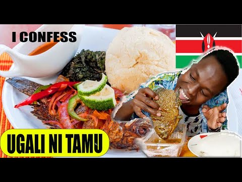 FIRST TIME TRYING KENYAN UGALI🍾🔥(MUST WATCH) Muckbang|Afrosam-TV