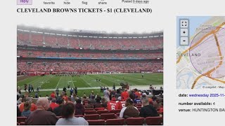 Mike Polk Jr. finds $1 Cleveland Browns tickets on Craigslist