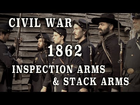 Guerra civile - Esercitazione con moschetto "Ispezione armi e armi impilate" HD