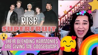 RISE (Katy Perry Cover) by SUPERFRUIT | Vocal Coach and Opera Singer REACTION LIVE