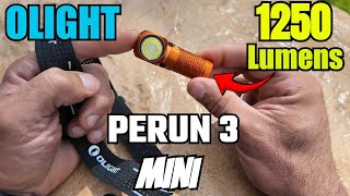 New Olight Perun 3 mini 1250 Lumens From This Tiny Light Will Blow Your Mind!