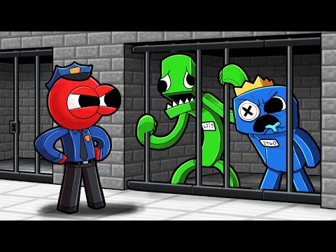 Rainbow Friends JAIL BREAK Escape! (Minecraft)