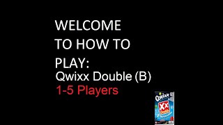 How to play Qwixx Double side B #dicegames