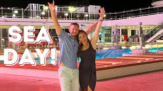 MSC Meraviglia Sea Day 2024!  Games/Waterpark/Kids Deck Parties!