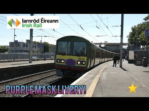 *Purple Mask Livery* Onboard Irish Rail IE8500 (8615) Class DART Train