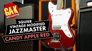 Video thumbnail for GAK UK EXCLUSIVE! Squier Vintage Modified Jazzmaster (Candy Apple Red) by GAK