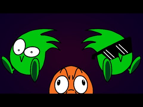 the twin green pests problem - Q*bert animation