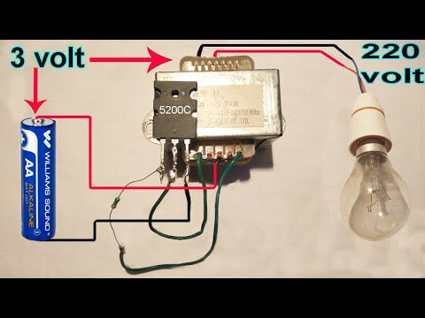 super power 3 volt to 220 volt inverter at home // inverter kaise banaye