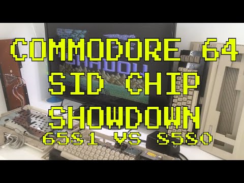 Commodore 64 SID Chip showdown 6581 VS 8580