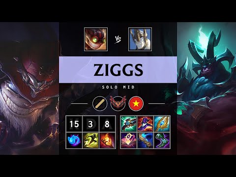 Ziggs Mid vs Galio - VN Grandmaster Patch 25.14
