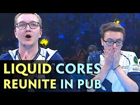 MIRACLE carry + MATUMBAMAN mid — LIQUID cores reunite in solo rank