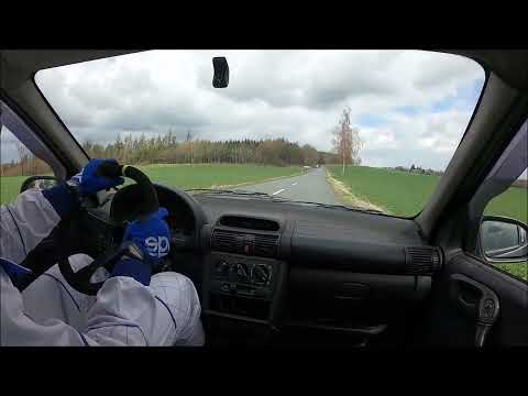 Opel Corsa B GSi - TEST - Závody do vrchu - Konice 10.4.2022