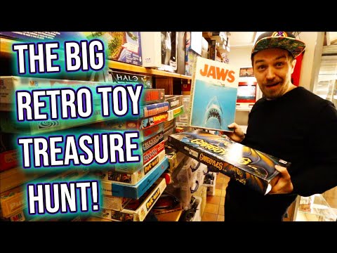 Toy Hunting at Elmoo Vintage Toy Store! TMNT, Infaceables, Captain Planet, Dino Riders, Spiderman!