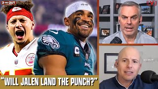 Colin Cowherd on Eagles-Chiefs Super Bowl, Tom Brady interview, Lamar Jackson contract | 3 & Out