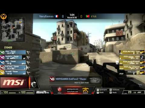 VeryGames vs. k1ck eSports Club | Gruppe B, MSI Beat It! 2013 | de_dust 2