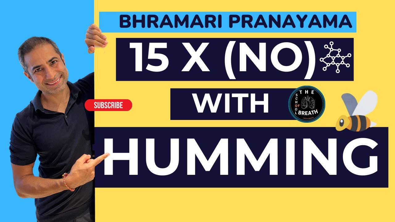 Bhramari Pranayama | Humming Breathing Exercise | Nitric Oxide Breathing - YouTube